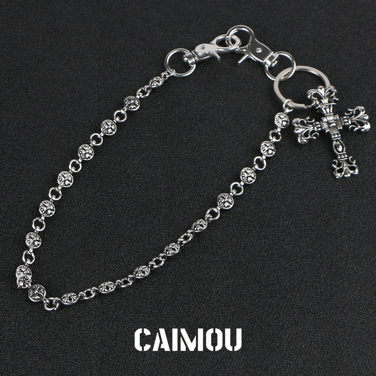 ⛓️✝️Openwork cross-shaped trouser chain
