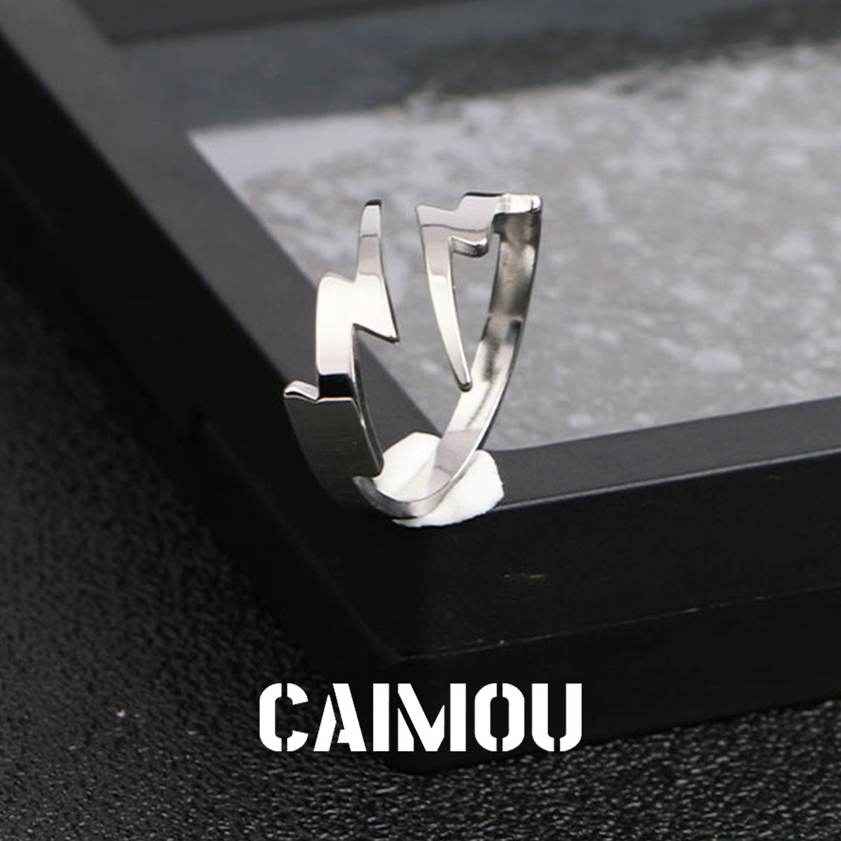 Lightning Open Adjustable Ring