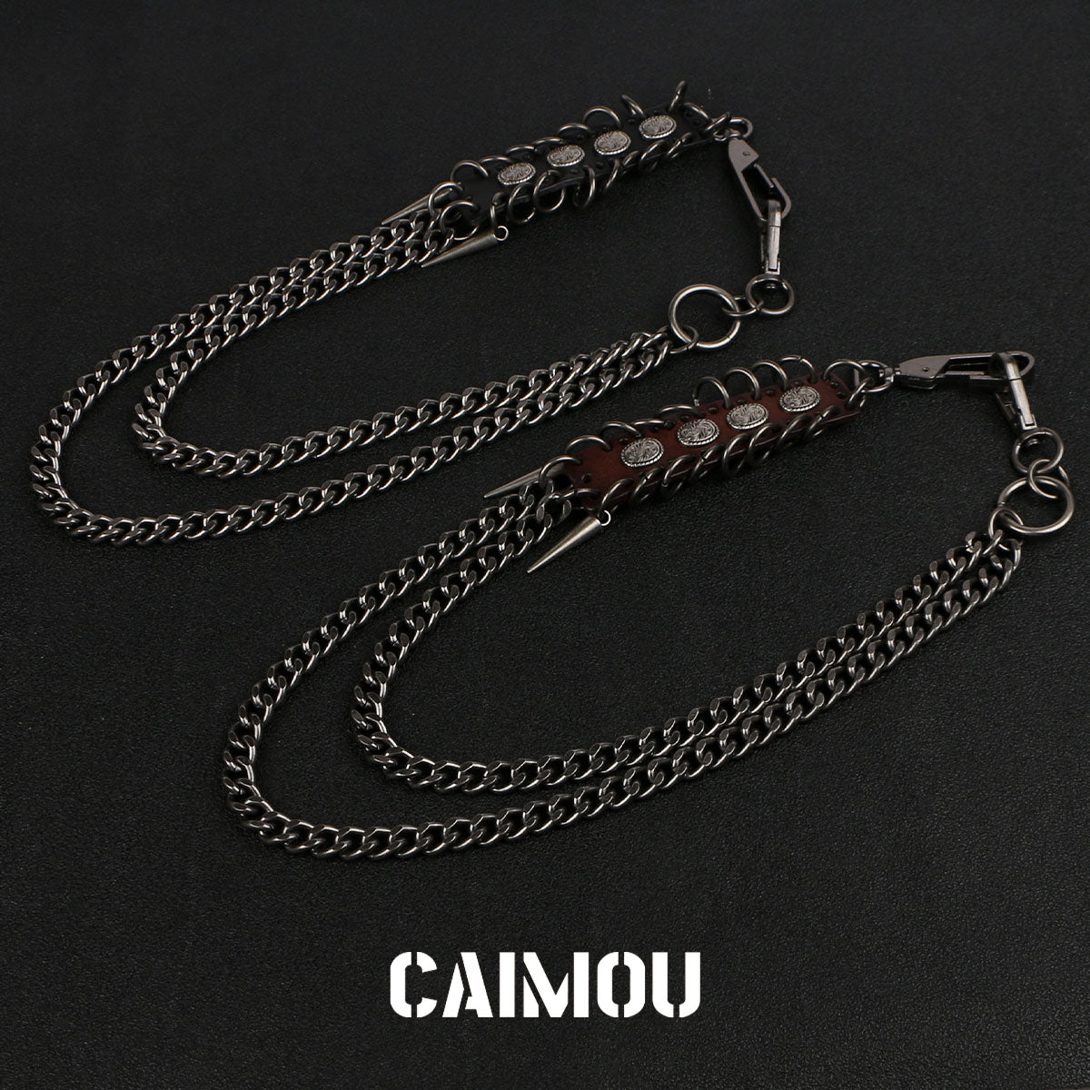Spiked Dragon Spine Double Layer Pants Chain