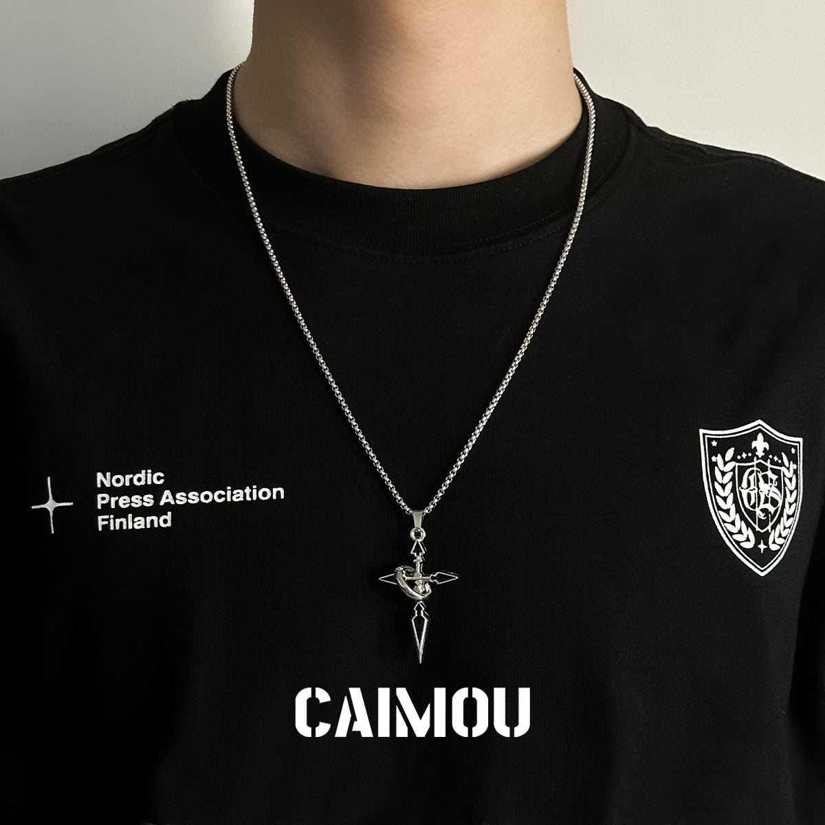 ✝️⭕Single-ring cross necklace