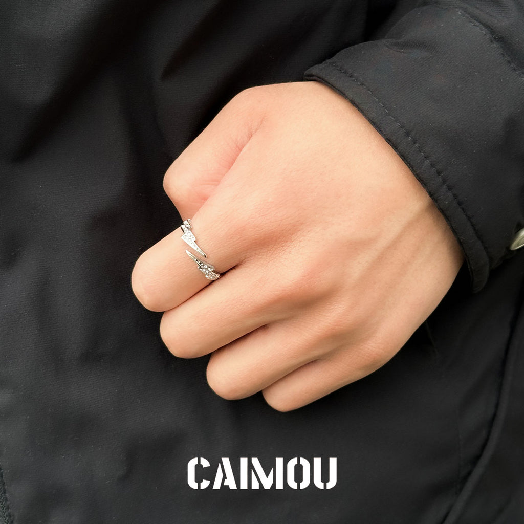 Lightning Open Adjustable Ring