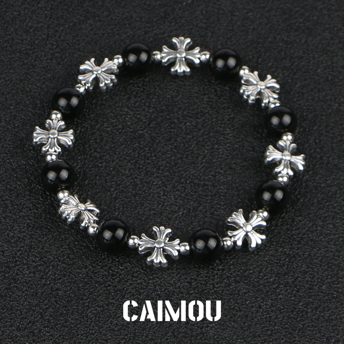 ✝️📿Cross-shaped beaded bracelet