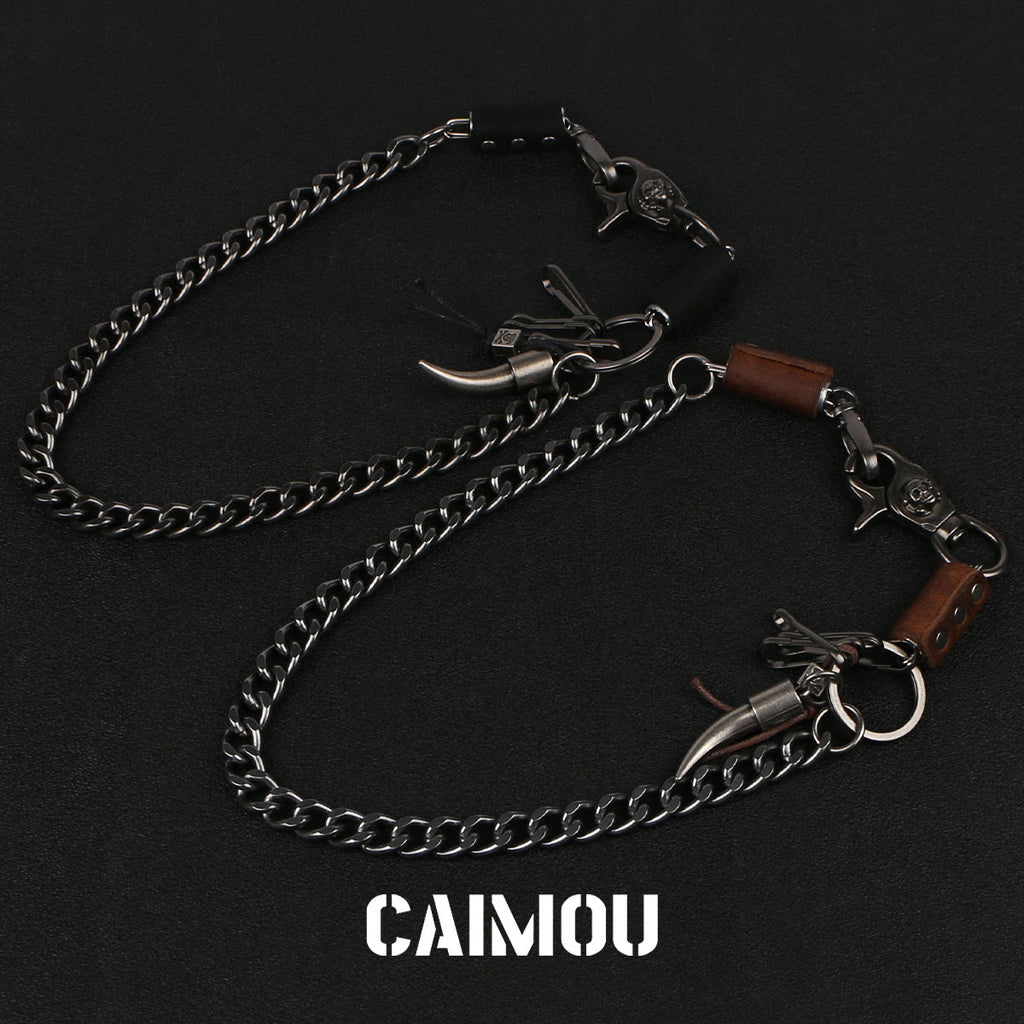 Tusk Pendant Single Layer Pants Chain