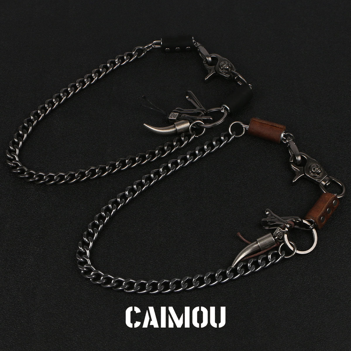 Tusk Pendant Single Layer Pants Chain