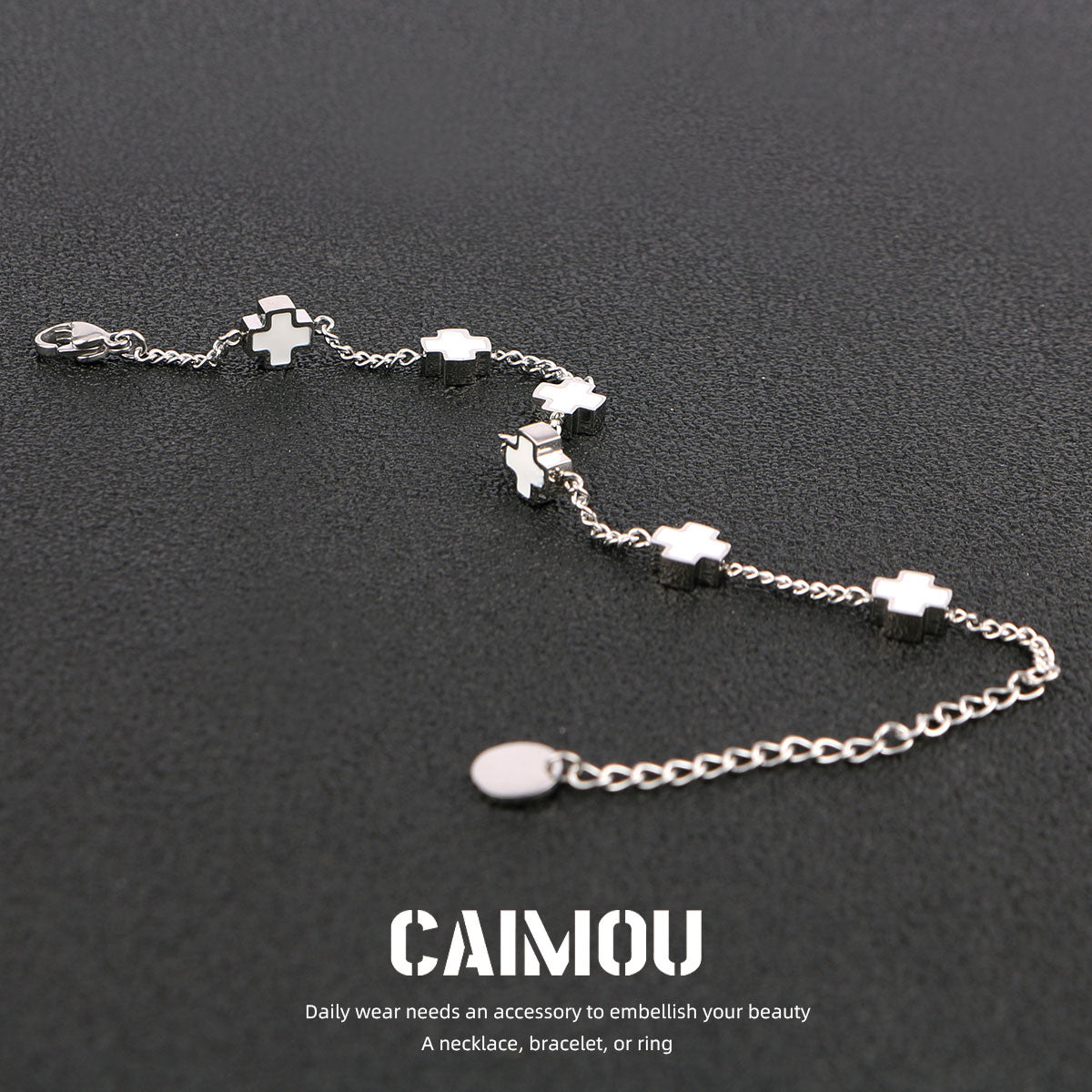 Sideways Cross Bracelet