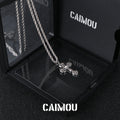 Textured Cross Necklace