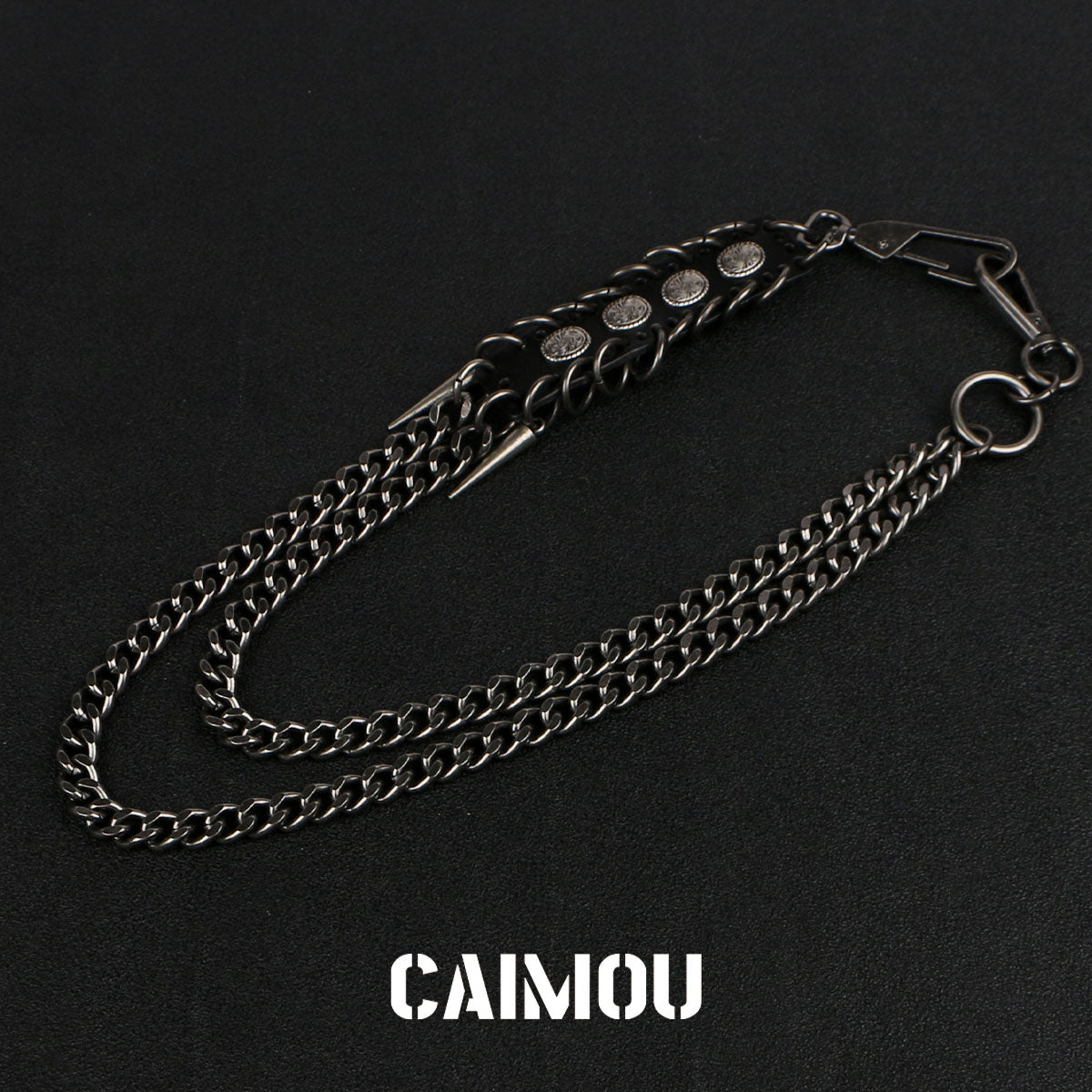 Spiked Dragon Spine Double Layer Pants Chain