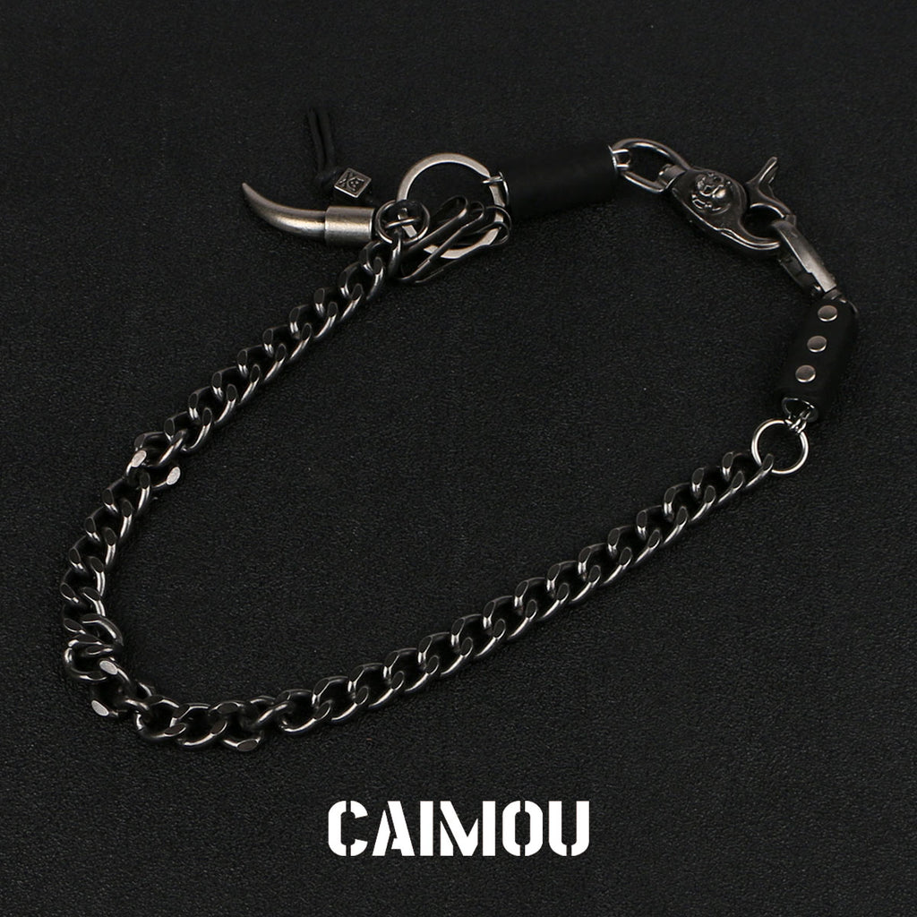 Tusk Pendant Single Layer Pants Chain