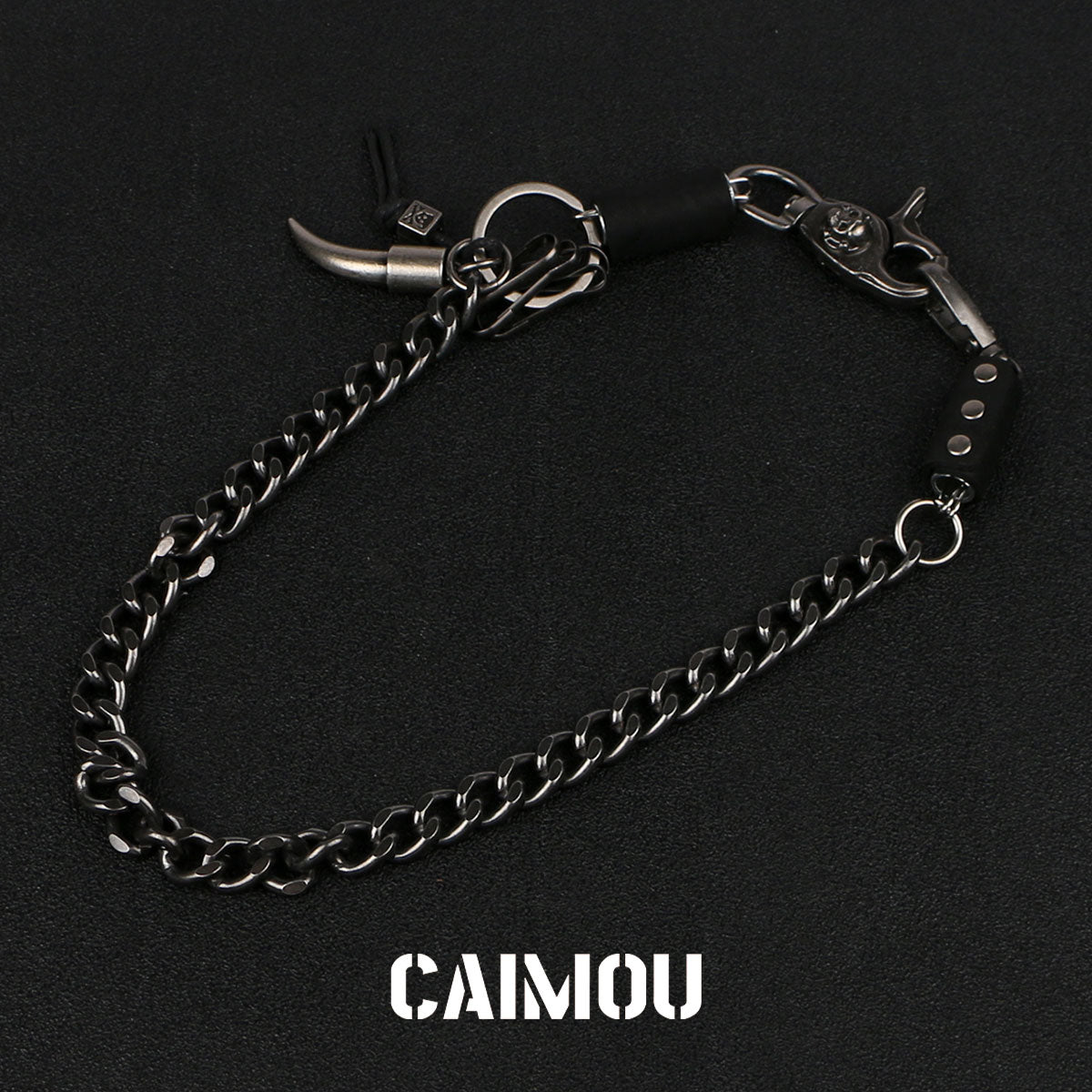 Tusk Pendant Single Layer Pants Chain