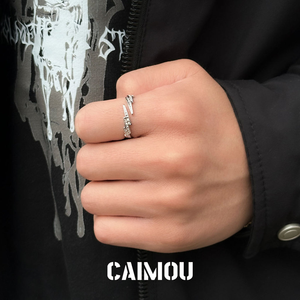 Lightning Open Adjustable Ring