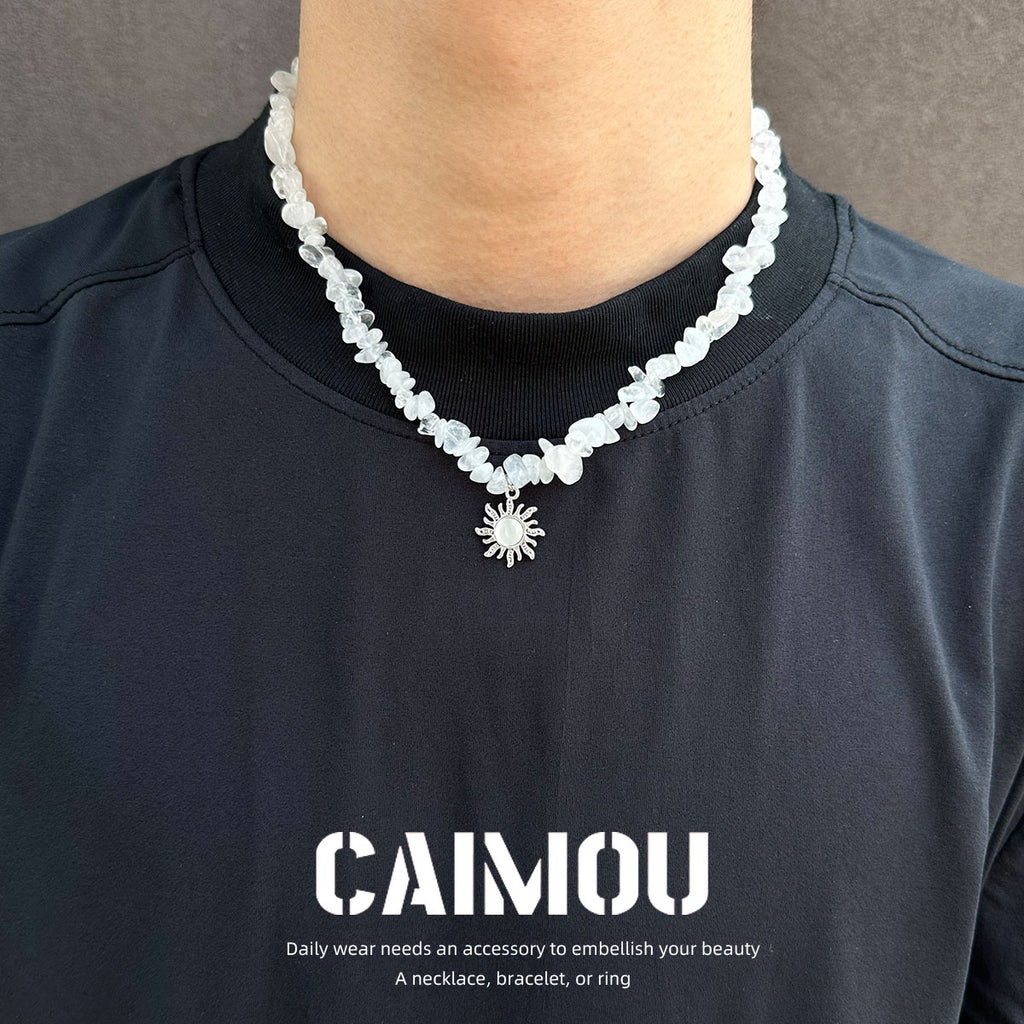 White Sun Choker Necklace