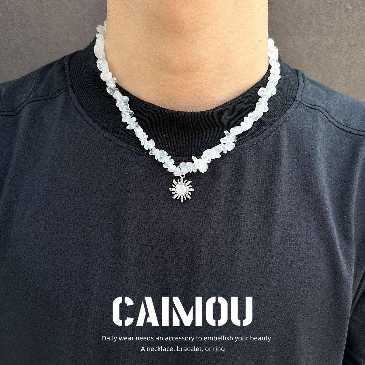 White Sun Choker Necklace