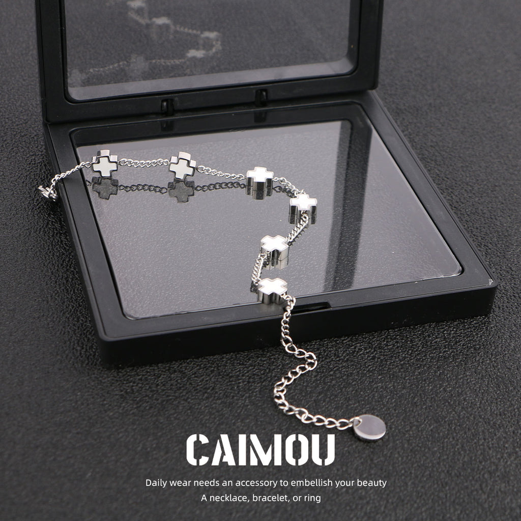 Sideways Cross Bracelet