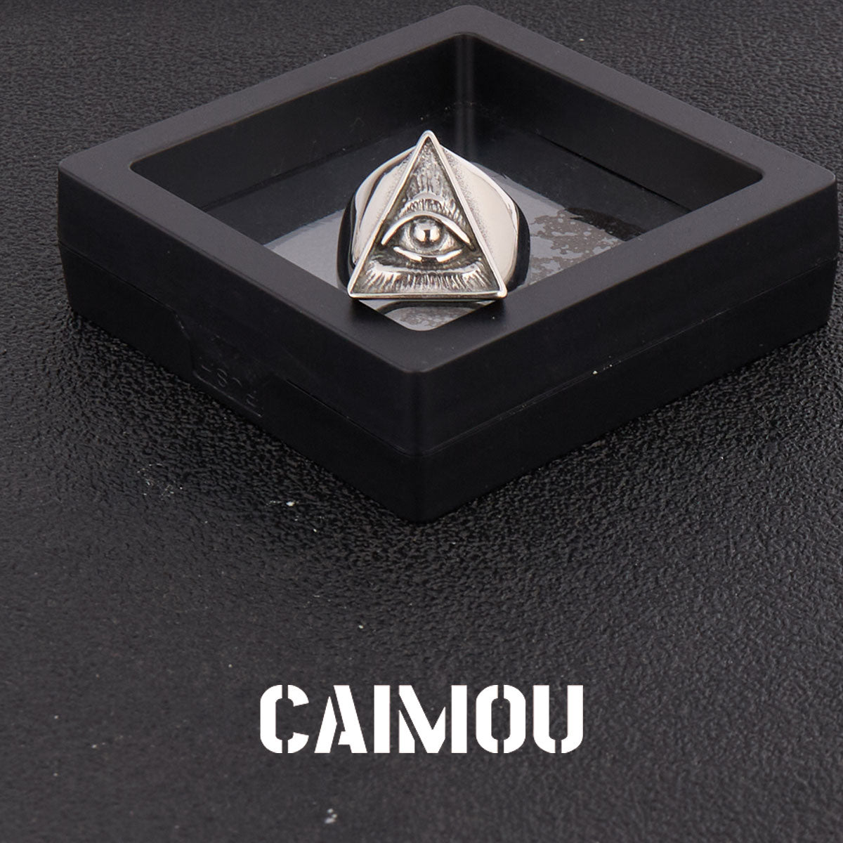 All-Seeing Eye Titanium Steel Ring