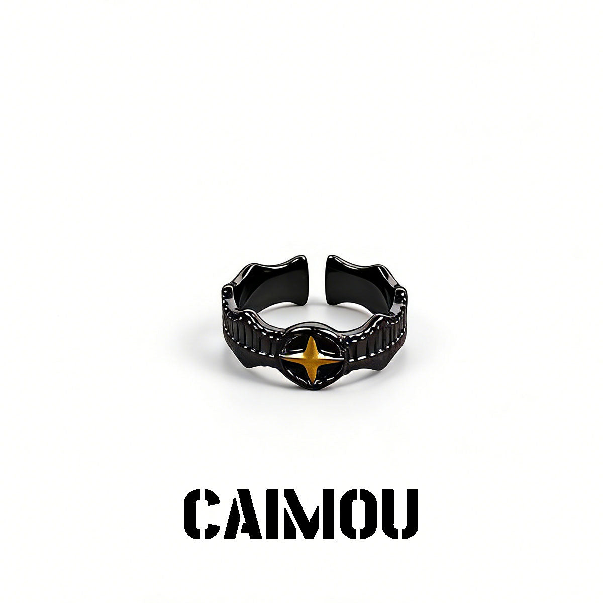 ✨✝️Star Cross Open Ring