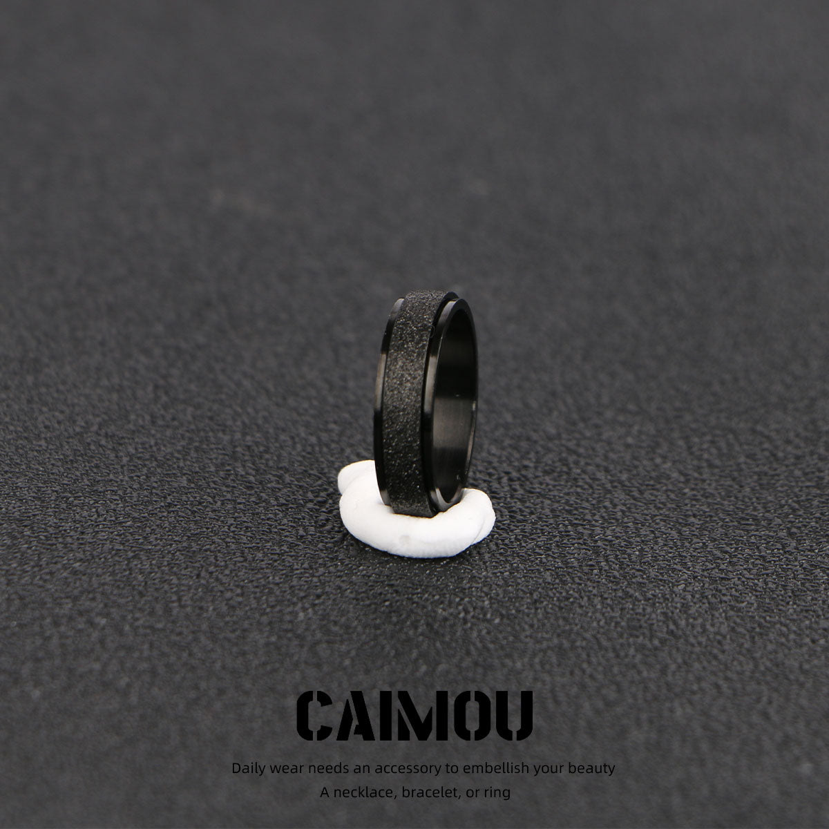 Round Band Frosted Ring