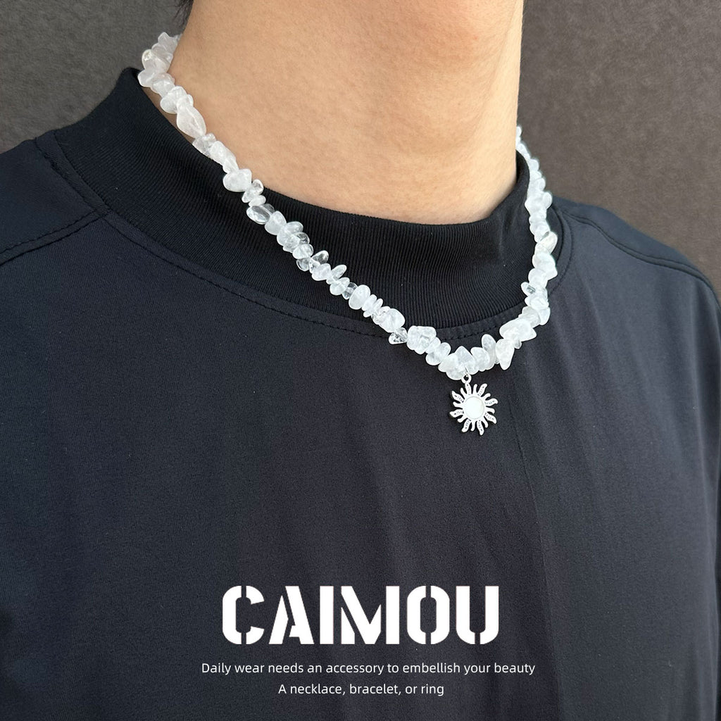 White Sun Choker Necklace