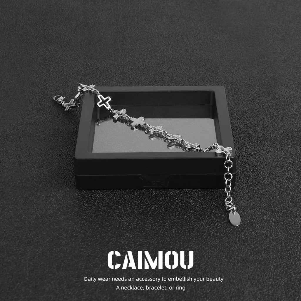 Openwork cross bracelet