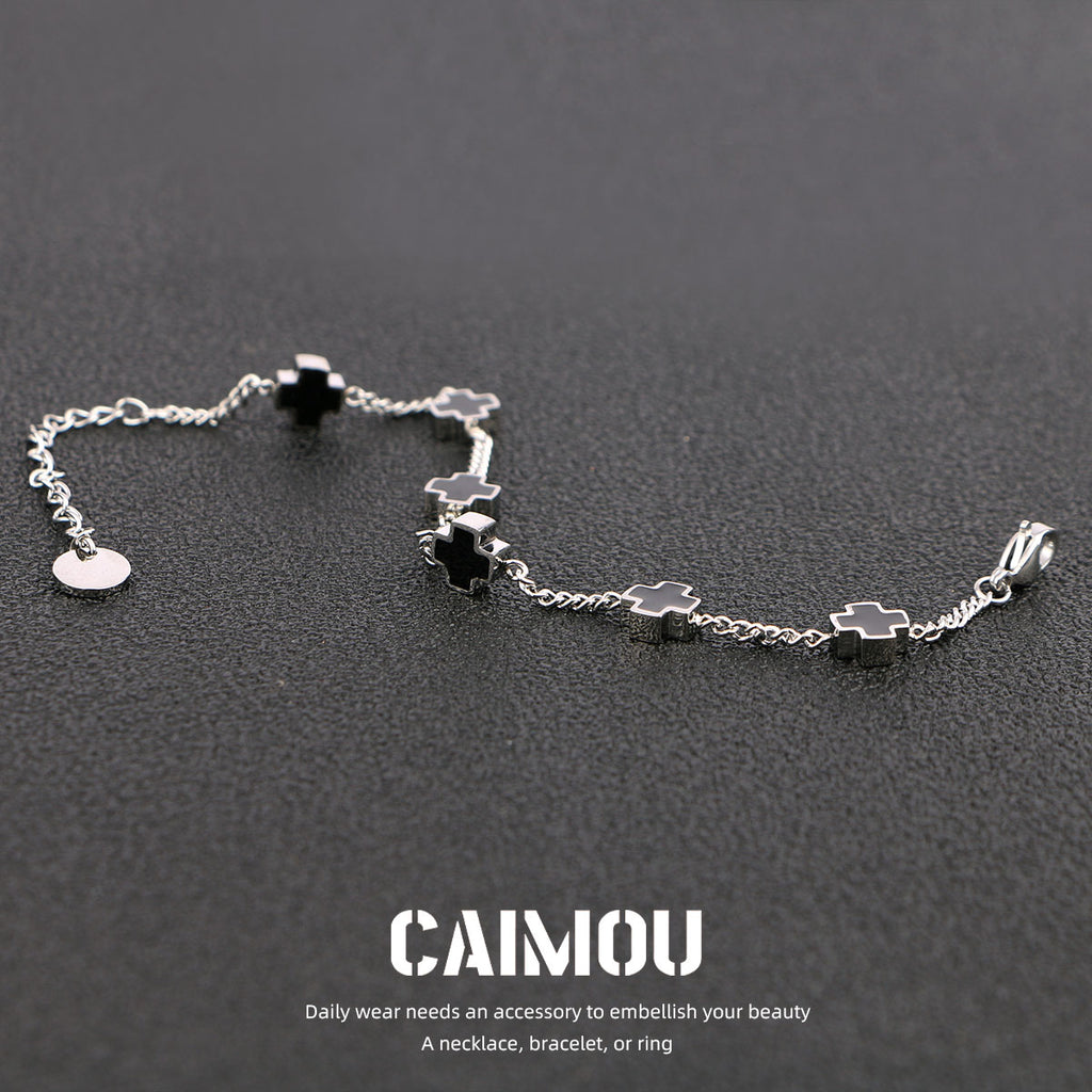 Sideways Cross Bracelet