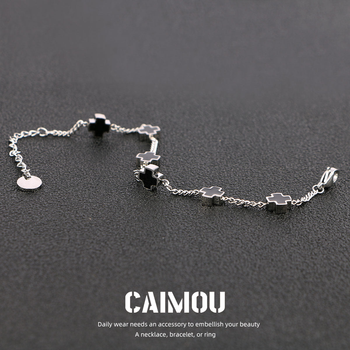 Sideways Cross Bracelet