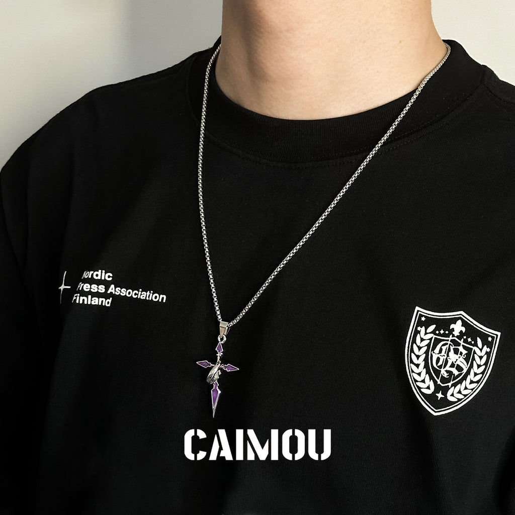 ✝️⭕Single-ring cross necklace