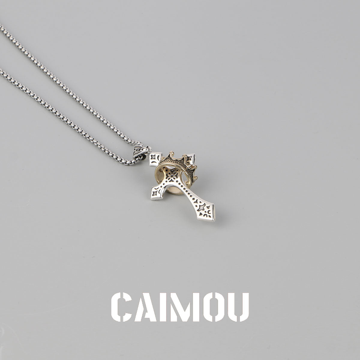 👑✝️ Crown Cross Necklace