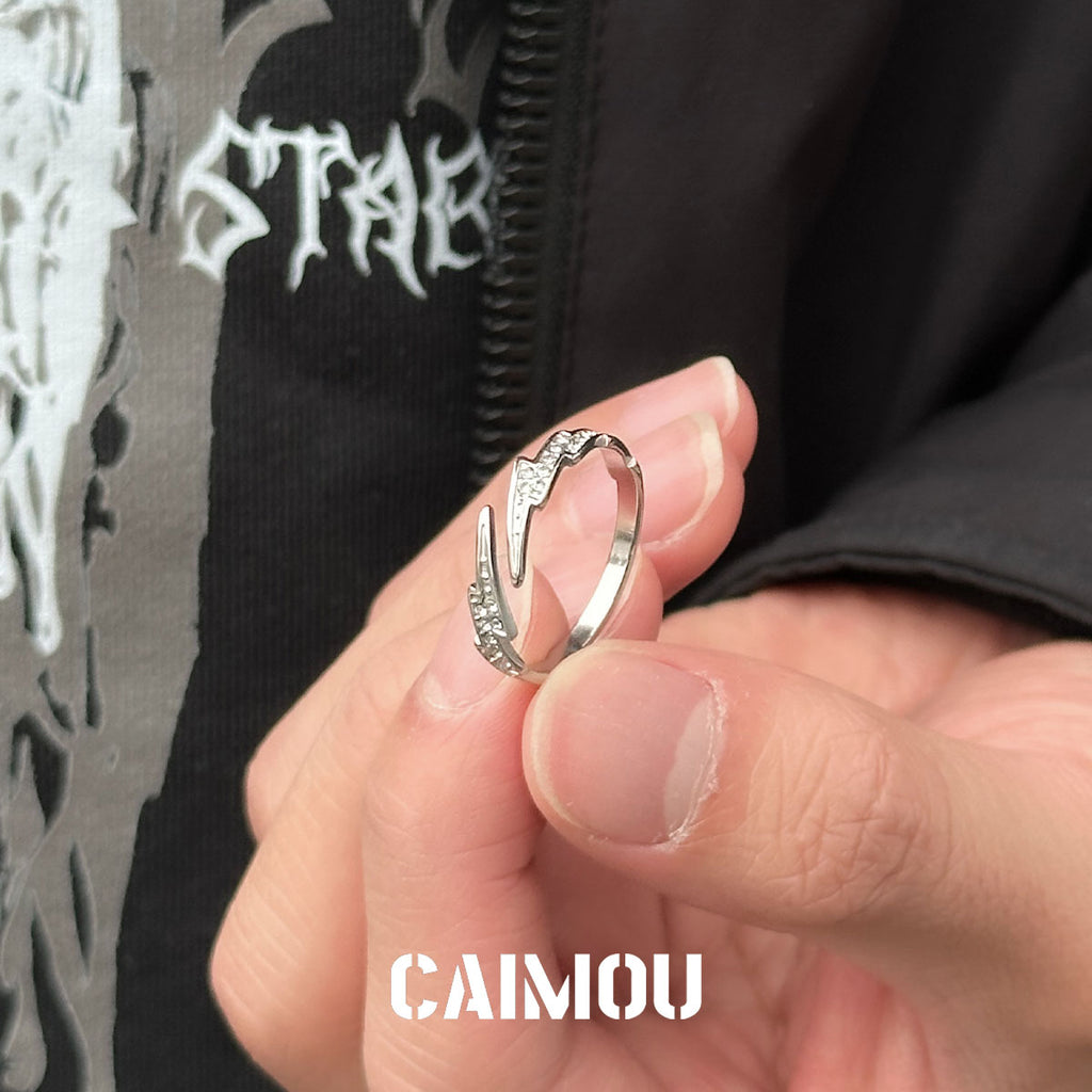 Lightning Open Adjustable Ring
