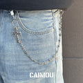 ⛓️✝️Openwork cross-shaped trouser chain