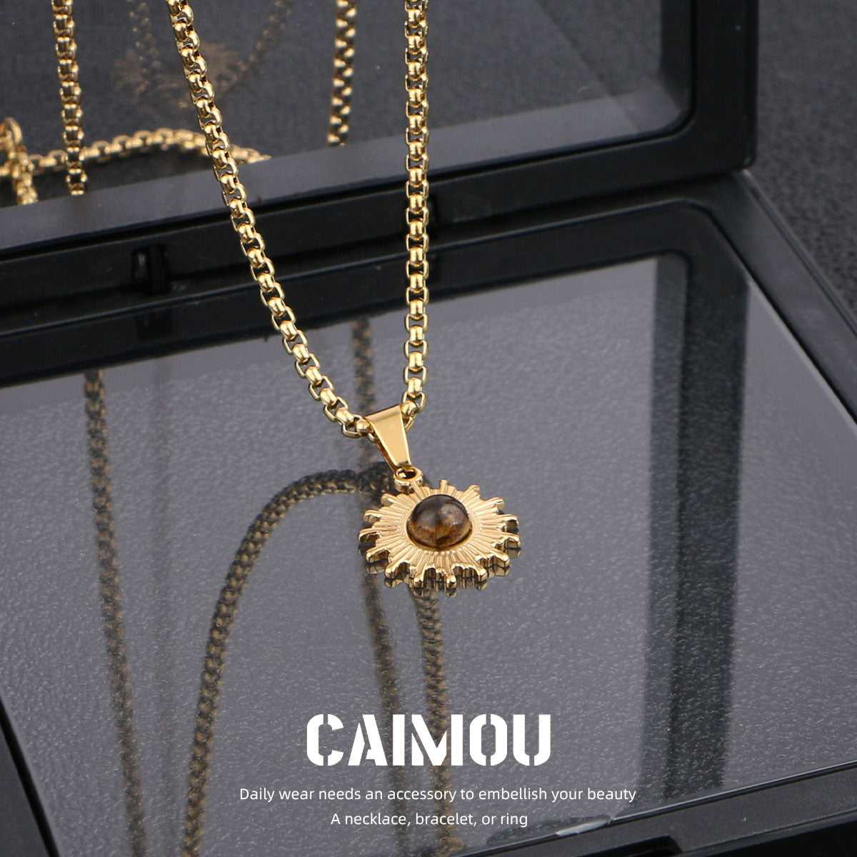 sun necklace