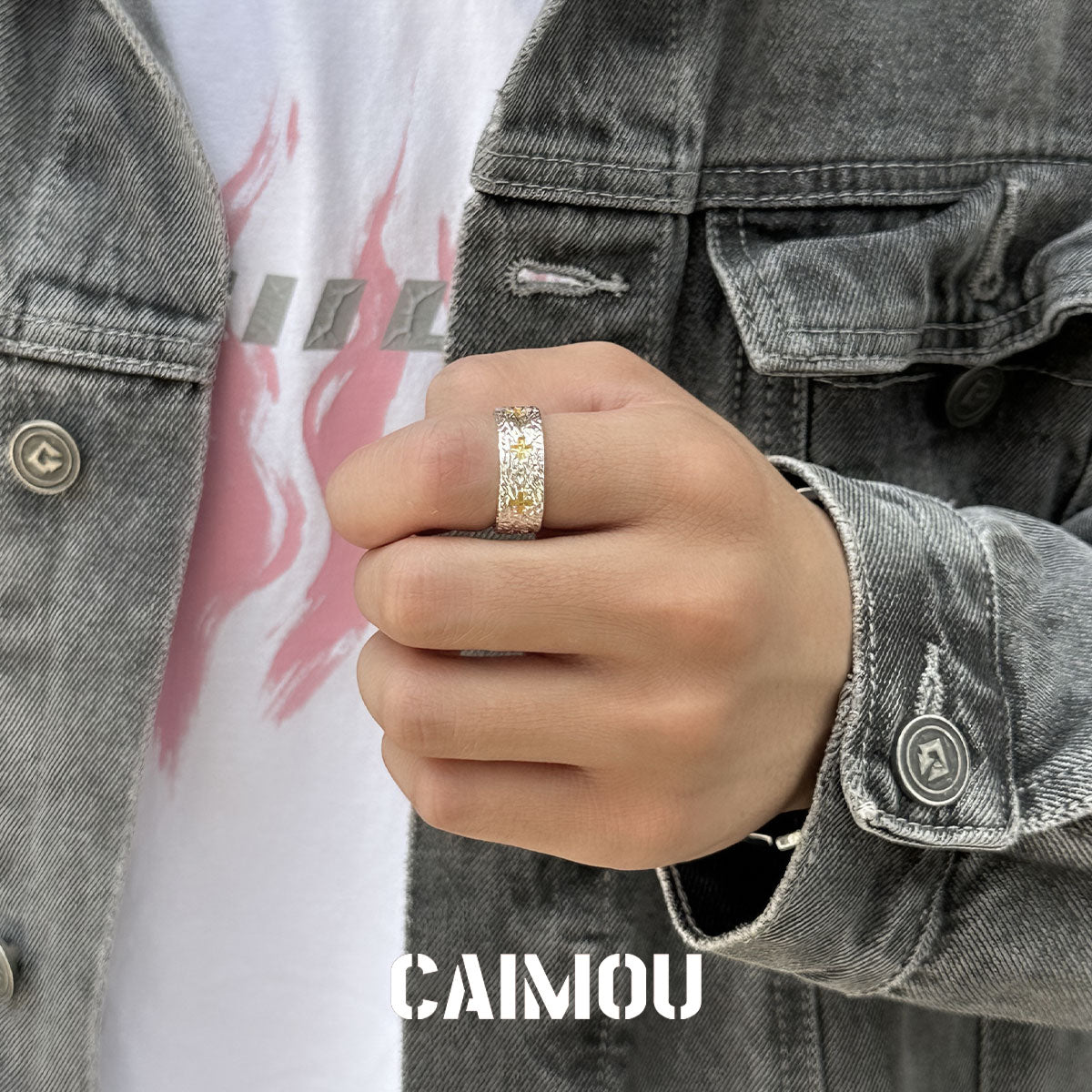 Gold Cross Ring
