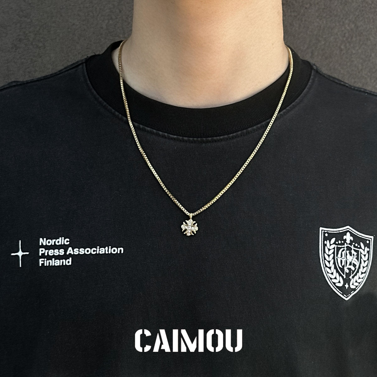 🌸✝️Cross flower necklace