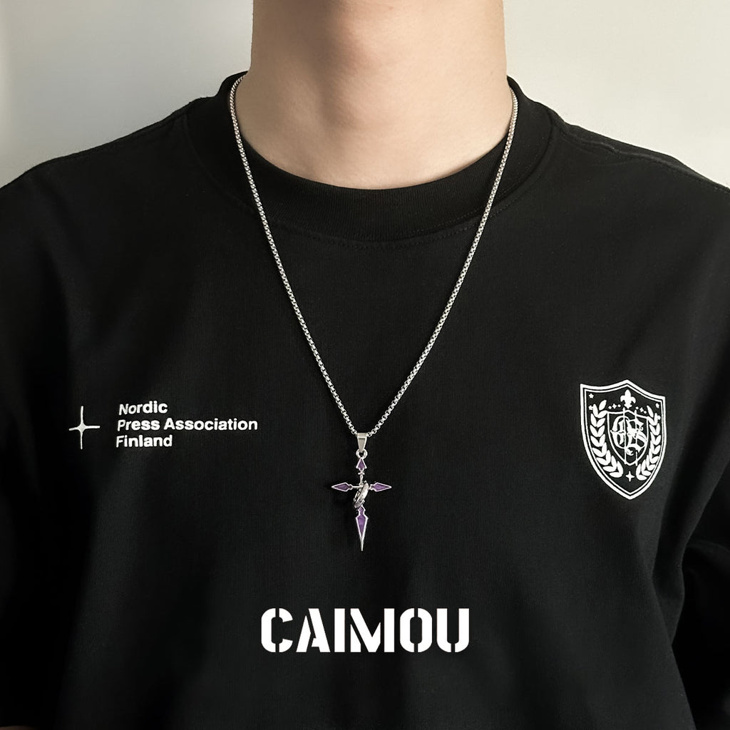 ✝️⭕Single-ring cross necklace