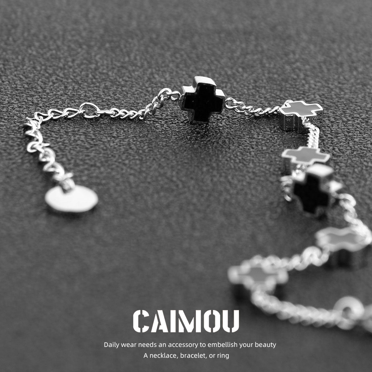 Sideways Cross Bracelet
