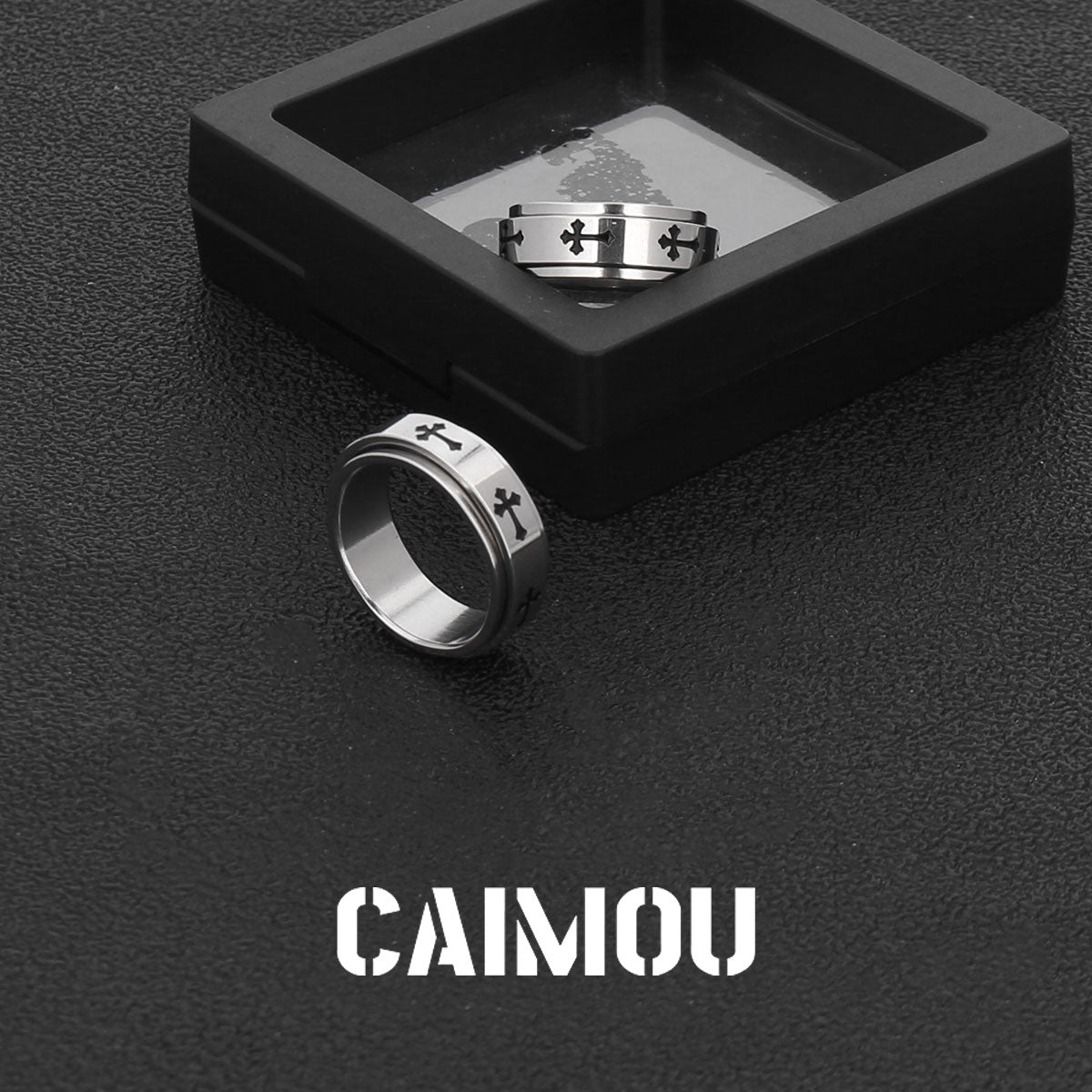 Cross Spinner Ring