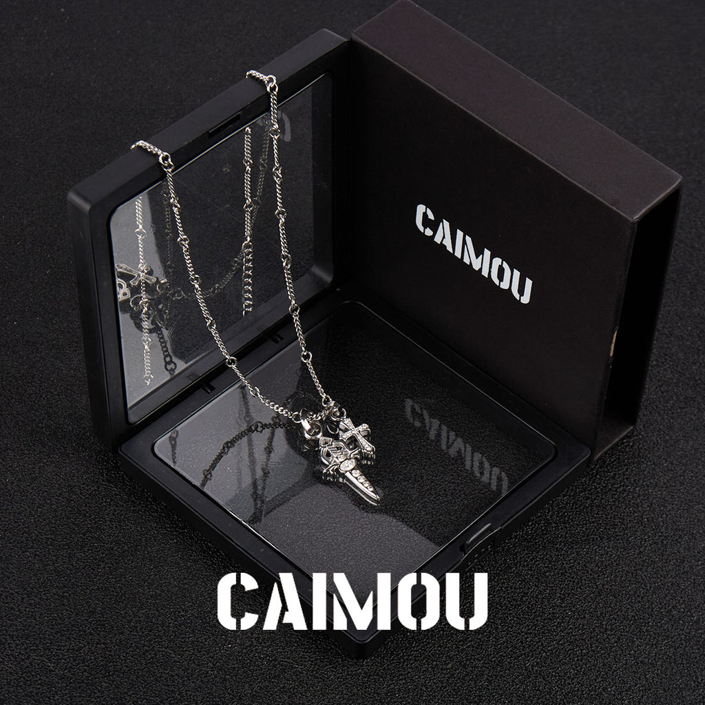 Sword & Cross Pendant Necklace