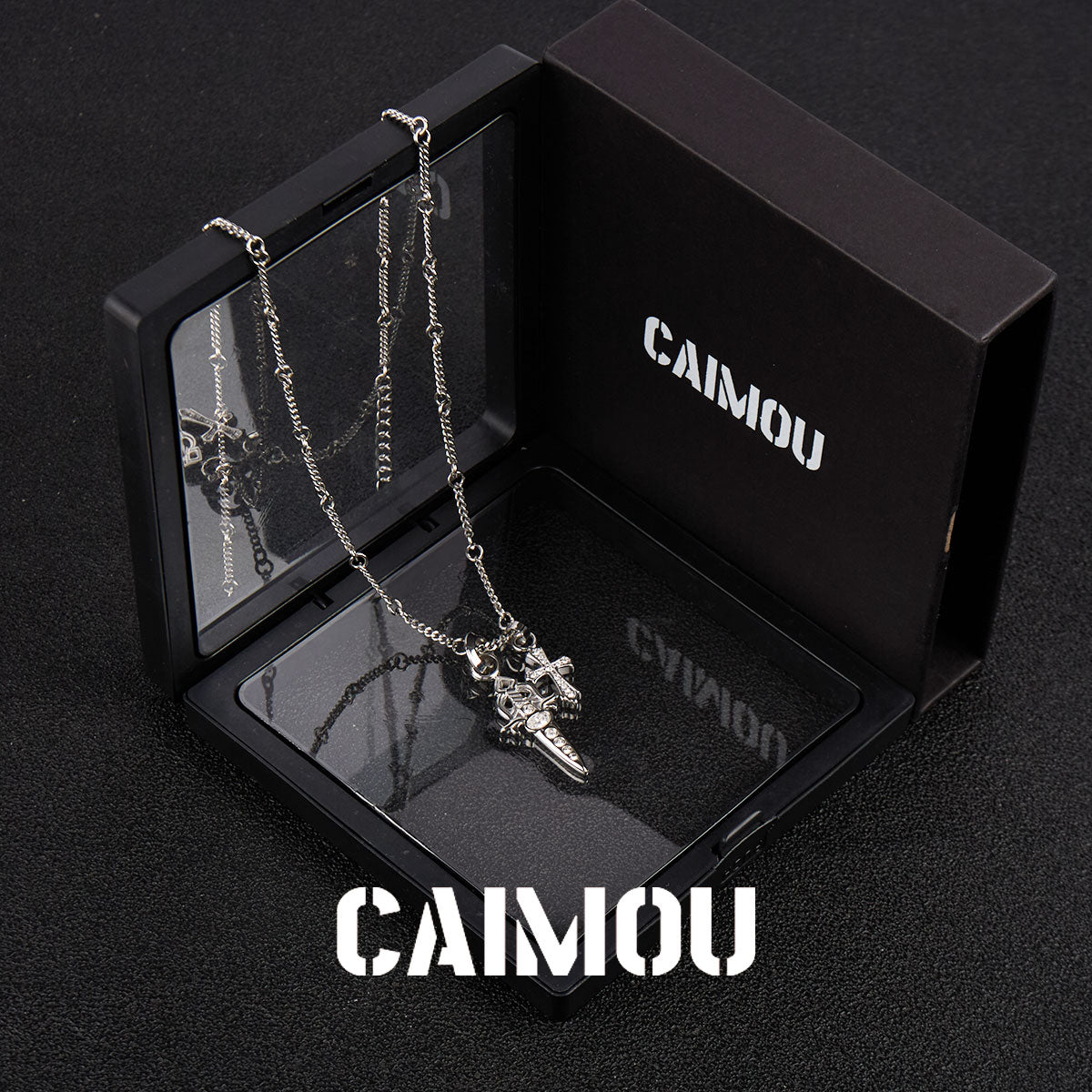 Sword & Cross Pendant Necklace