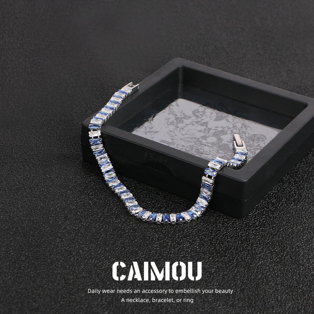 Full diamond zircon bracelet