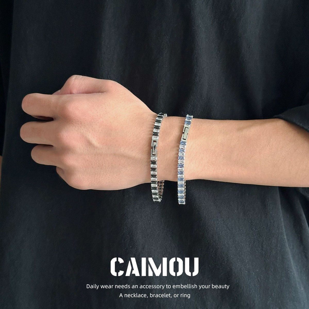 Full diamond zircon bracelet