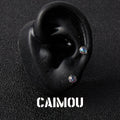 Round Bead Stud Earrings