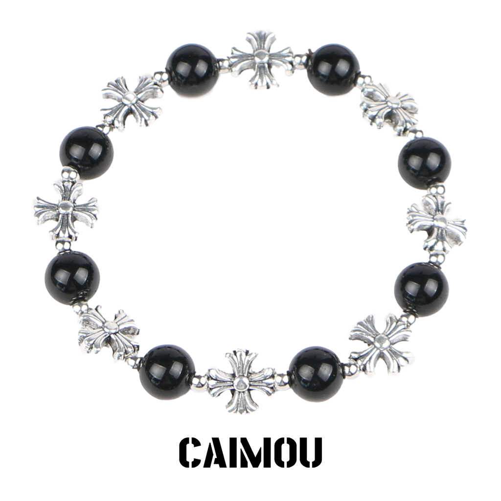 ✝️📿Cross-shaped beaded bracelet