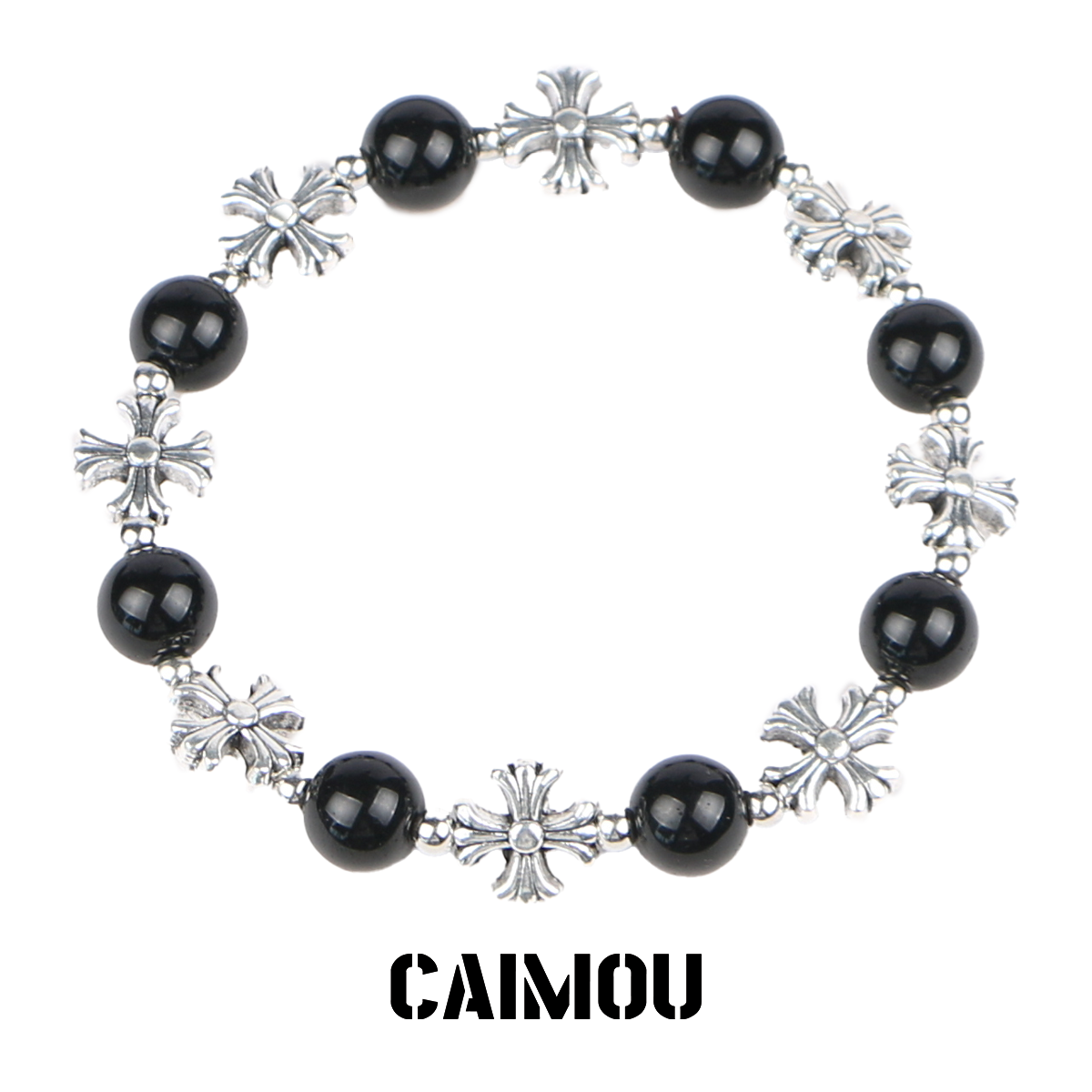 ✝️📿Cross-shaped beaded bracelet
