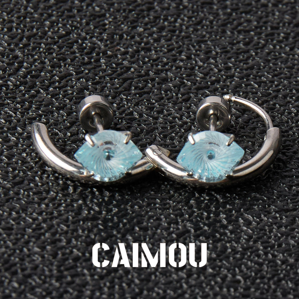 Evil Eye Zircon Stud Earrings