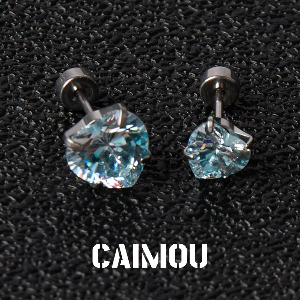 Heart Cubic Zirconia Stud Earrings