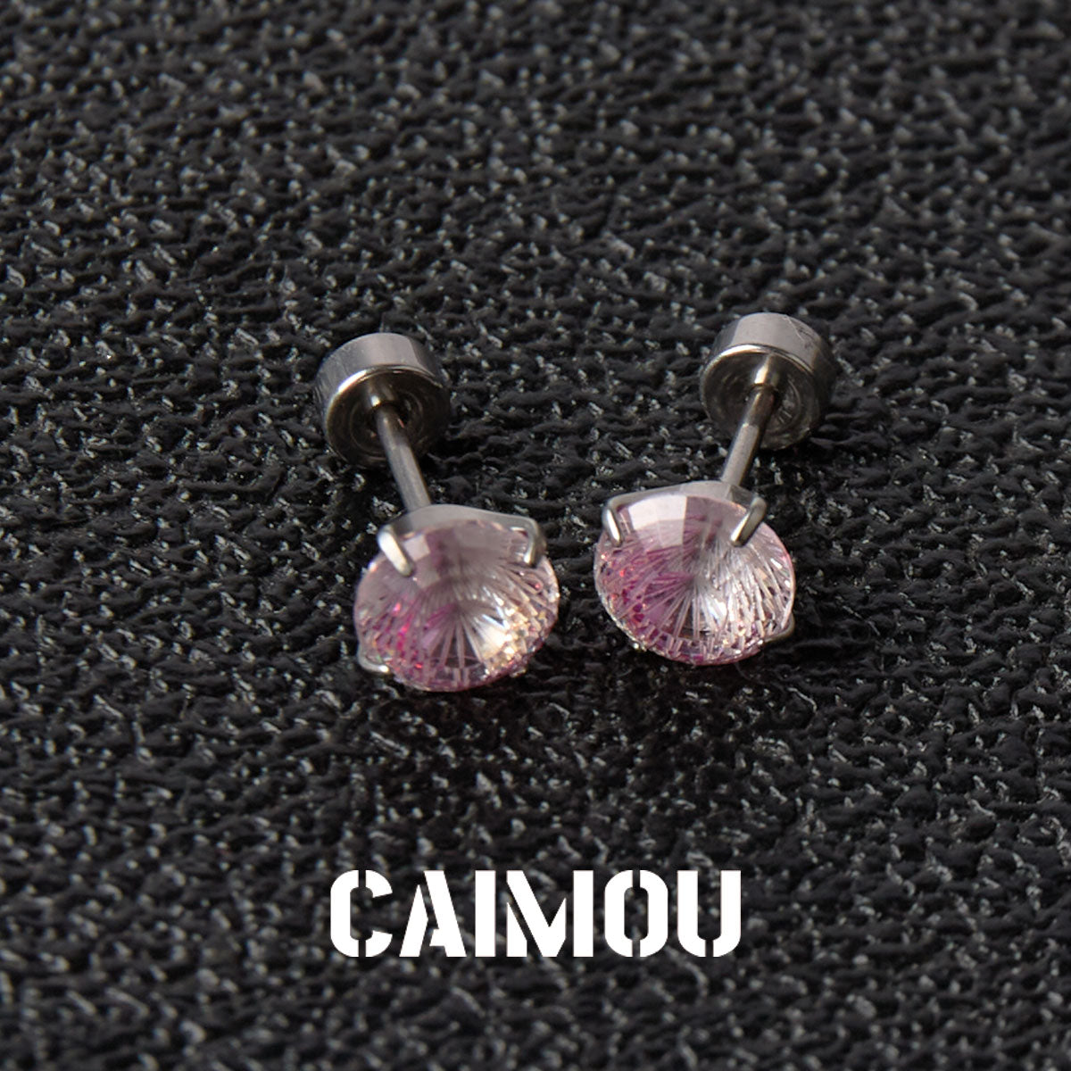 Ferris Wheel Cut Zircon Stud Earrings