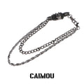 Skull Double Layer Pants Chain