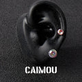 Bird's Nest Cut Zircon Stud Earrings