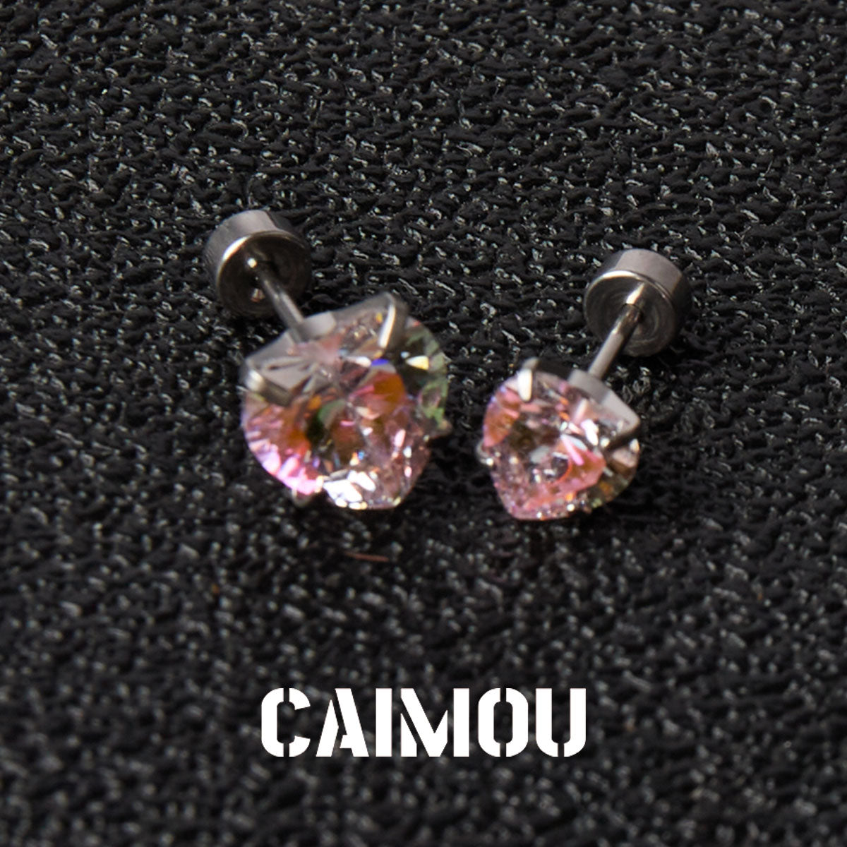 Heart Cubic Zirconia Stud Earrings