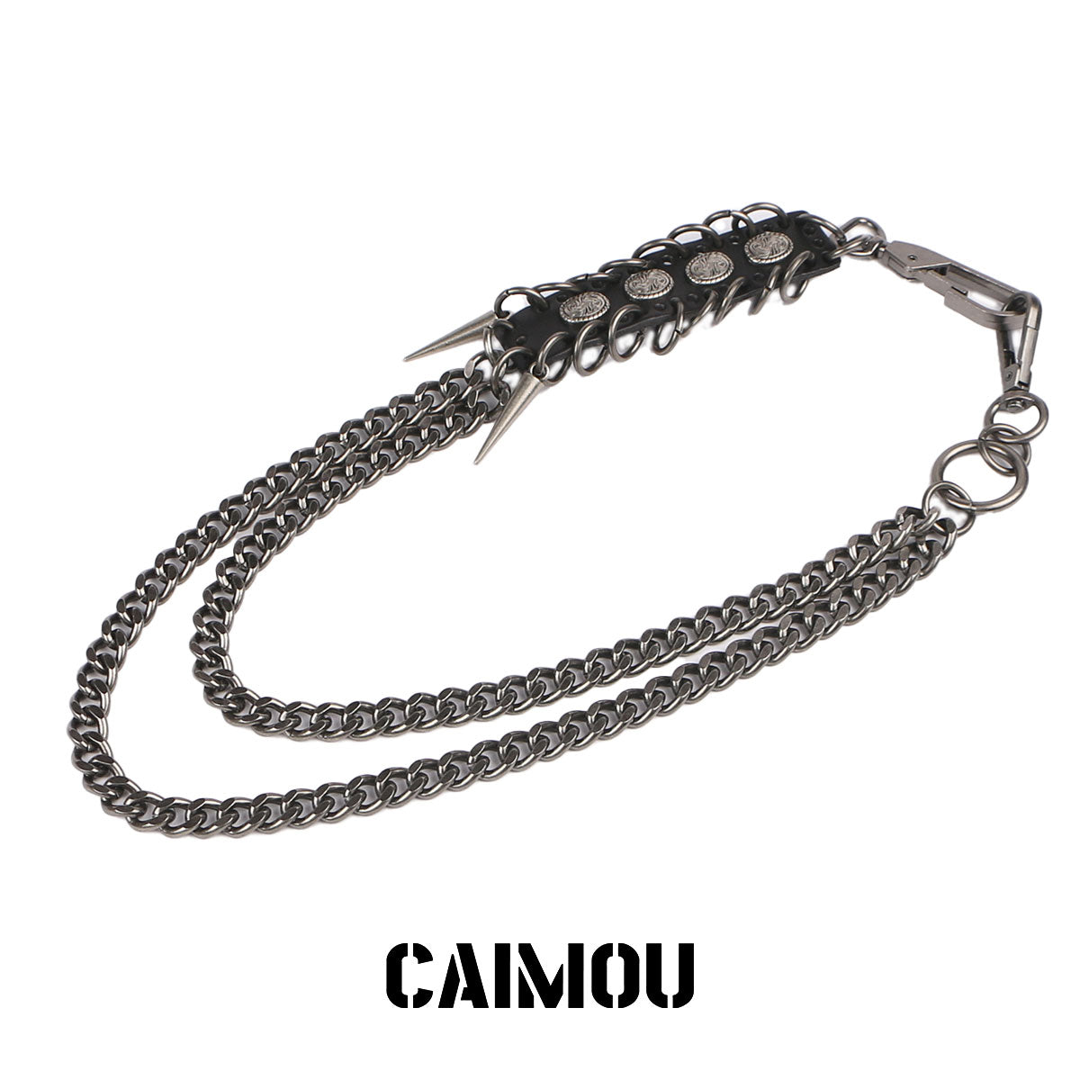 Spiked Dragon Spine Double Layer Pants Chain