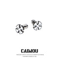 Cross flower earrings