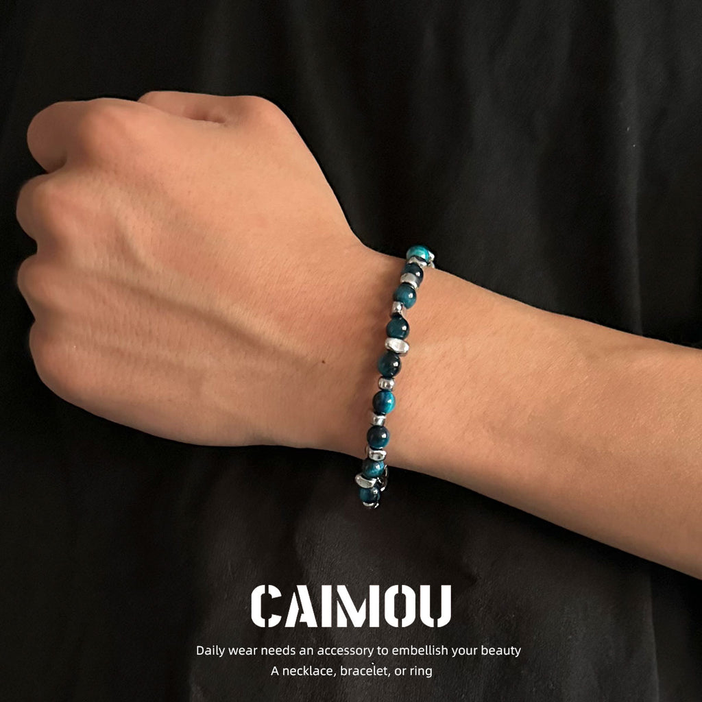 Blue Natural Stone Spliced Bracelet